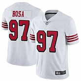 Youth Nike 49ers 97 Nick Bosa White 2019 NFL Draft First Round Pick Color Rush Vapor Untouchable Limited Jersey Dzhi,baseball caps,new era cap wholesale,wholesale hats